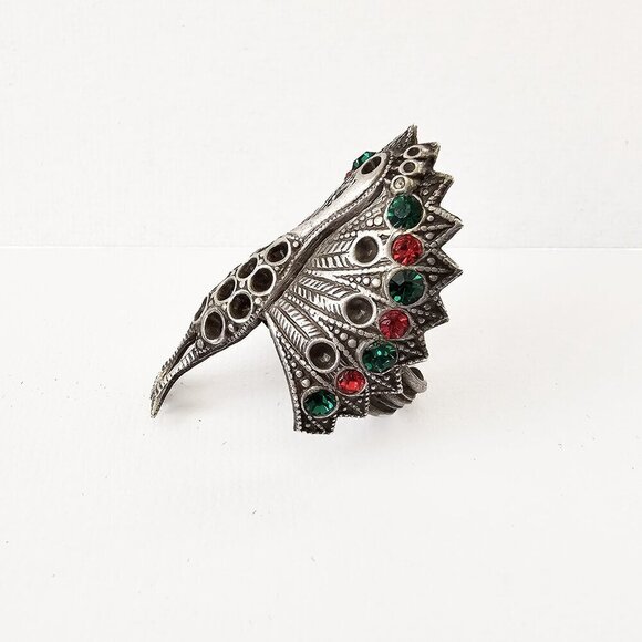 Peacock Pewter Toned Ring - Picture 3 of 6